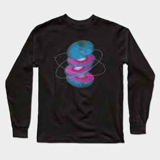 Kiwi Fruit Planet Long Sleeve T-Shirt